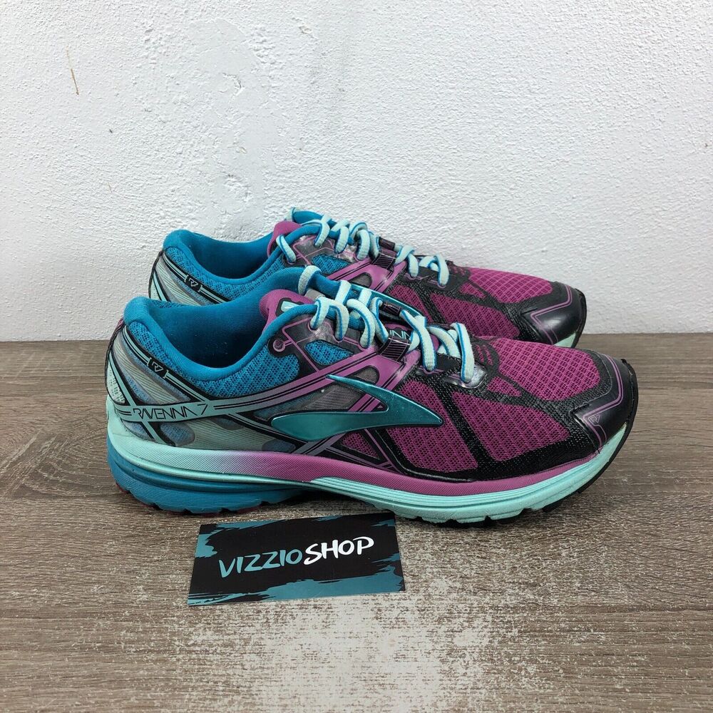 Brooks Ravenna 7 Purple Blue Running Shoes Women's 6.5 B Medium 1202081B528